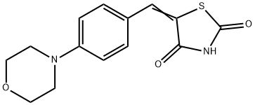 5-[4-(4-morpholinyl)benzylidene]-1,3-thiazolidine-2,4-dione Structure