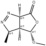 6H-Furo[3,4-c]pyrazol-6-one,3,3a,4,6a-tetrahydro-4-methoxy-3-methyl-,(3R,3aS,4S,6aR)-rel-(9CI) Struktur