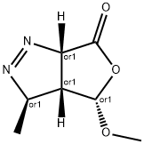 6H-Furo[3,4-c]pyrazol-6-one,3,3a,4,6a-tetrahydro-4-methoxy-3-methyl-,(3R,3aR,4S,6aS)-rel-(9CI) 结构式