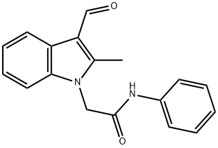 1H-Indole-1-acetamide,3-formyl-2-methyl-N-phenyl-(9CI)|