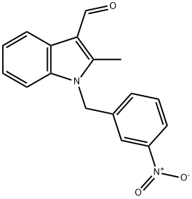1H-Indole-3-carboxaldehyde,2-methyl-1-[(3-nitrophenyl)methyl]-(9CI)|