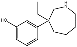 N-desmethylmeptazinol 化学構造式