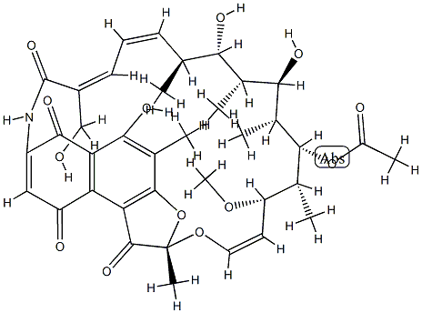 利福霉素杂质7, 59264-04-9, 结构式