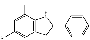 1H-Indole,5-chloro-7-fluoro-2,3-dihydro-2-(2-pyridinyl)-(9CI)|