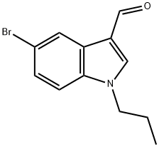 1H-Indole-3-carboxaldehyde,5-bromo-1-propyl-(9CI),593236-04-5,结构式