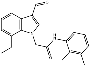1H-Indole-1-acetamide,N-(2,3-dimethylphenyl)-7-ethyl-3-formyl-(9CI)|