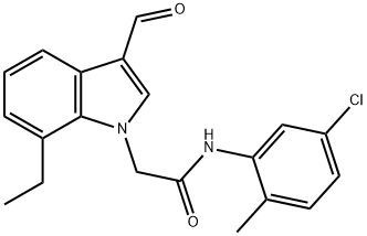 1H-Indole-1-acetamide,N-(5-chloro-2-methylphenyl)-7-ethyl-3-formyl-(9CI)|