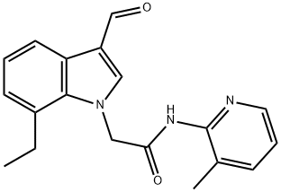 1H-Indole-1-acetamide,7-ethyl-3-formyl-N-(3-methyl-2-pyridinyl)-(9CI)|