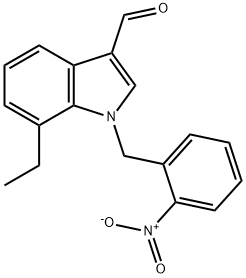 1H-Indole-3-carboxaldehyde,7-ethyl-1-[(2-nitrophenyl)methyl]-(9CI)|