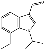 1H-Indole-3-carboxaldehyde,7-ethyl-1-(1-methylethyl)-(9CI),593237-09-3,结构式