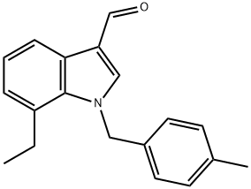 1H-Indole-3-carboxaldehyde,7-ethyl-1-[(4-methylphenyl)methyl]-(9CI)|