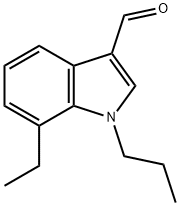 1H-Indole-3-carboxaldehyde,7-ethyl-1-propyl-(9CI),593237-19-5,结构式