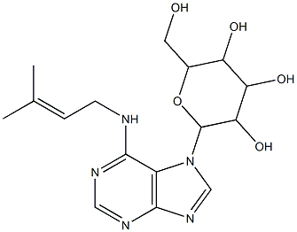 N6-ISOPENTENYLADENINE-7-GLUCOSIDE (iP7G) Struktur