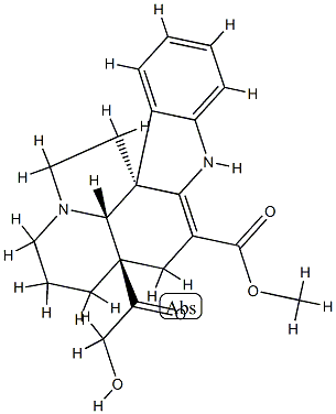 (5α,12β,19α)-2,3-ジデヒドロ-21-ヒドロキシ-20-オキソアスピドスペルミジン-3-カルボン酸メチル 化学構造式