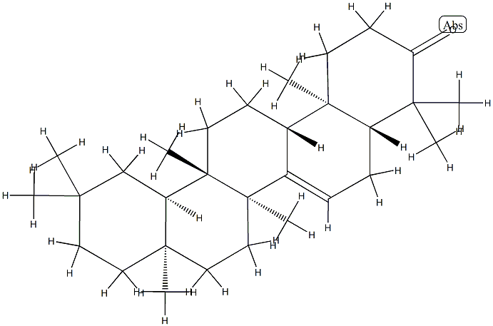 D:C-Friedo-5α-olean-7-en-3-one Structure