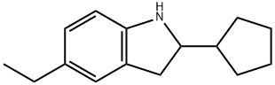 1H-Indole,2-cyclopentyl-5-ethyl-2,3-dihydro-(9CI),594817-35-3,结构式