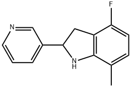 1H-Indole,4-fluoro-2,3-dihydro-7-methyl-2-(3-pyridinyl)-(9CI)|