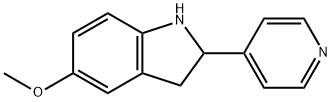 1H-Indole,2,3-dihydro-5-methoxy-2-(4-pyridinyl)-(9CI),595545-71-4,结构式