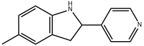 1H-Indole,2,3-dihydro-5-methyl-2-(4-pyridinyl)-(9CI) Struktur