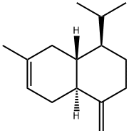 [4R,(-)]-1,2,3,4,4aα,5,8,8aβ-Octahydro-6-methyl-1-methylene-4-isopropylnaphthalene 结构式