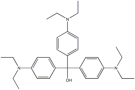 p,p',p''-tris(diethylamino)trityl alcohol Structure