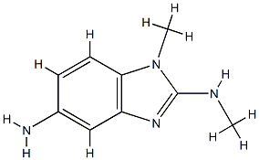 1H-Benzimidazole-2,5-diamine,N2,1-dimethyl-(9CI) Structure