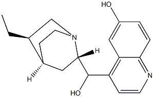 6'-hydroxydihydrocinchonidine 化学構造式