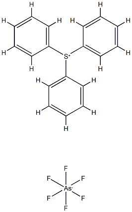 hexafluoroarsenic, triphenylsulfanium Structure