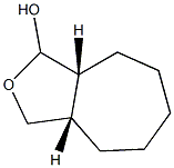 1H-Cyclohepta[c]furan-1-ol, octahydro-, (3aR,8aS)-rel- (9CI) Structure