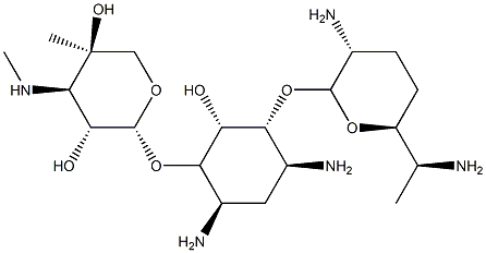 庆大霉素C2A, 59751-72-3, 结构式
