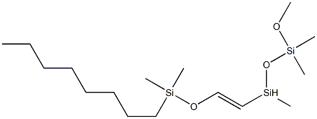 VINYLMETHYLSILOXANE-OCTYLMETHYLSILOXANE-DIMETHYLSILOXANE TERPOLYMER 化学構造式
