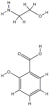 salicylic acid, compound with 2-aminoethanol (1:1) Struktur