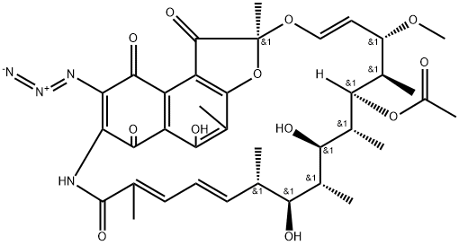 3-Azido-1,4-dideoxy-1,4-dihydro-1,4-dioxorifaMycin Structure