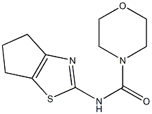 4-Morpholinecarboxamide,N-(5,6-dihydro-4H-cyclopentathiazol-2-yl)-(9CI) 化学構造式