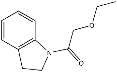 1H-Indole,1-(ethoxyacetyl)-2,3-dihydro-(9CI) Structure