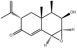 (1aR)-1aβ,3,3a,4,5,7bβ-Hexahydro-2α-hydroxy-5β-isopropenyl-3α,3aα-dimethylnaphth[1,2-b]oxiren-6(2H)-one,60048-73-9,结构式