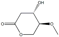 L-threo-Pentonic acid, 2-deoxy-4-O-methyl-, delta-lactone (9CI) Structure