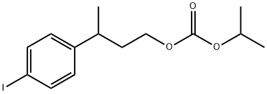 Isopropyl[3-(p-iodophenyl)butyl] =carbonate Struktur