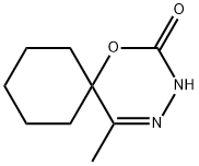 1-Oxa-3,4-diazaspiro[5.5]undec-4-en-2-one,5-methyl-(7CI,9CI) Struktur