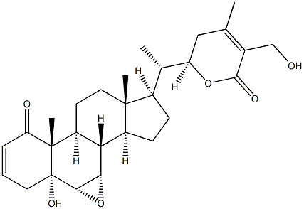 WITHASTRAMONOLIDE, 12-DEOXY-(SH) Struktur