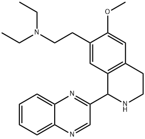 7-Isoquinolineethanamine,N,N-diethyl-1,2,3,4-tetrahydro-6-methoxy-1-(2-quinoxalinyl)-(9CI) Structure