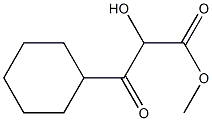 Cyclohexanepropanoic acid, -alpha--hydroxy--ba--oxo-, methyl ester (9CI) Structure