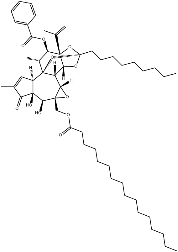 12β-ベンゾイルオキシシンプレキシン20-パルミタート 化学構造式