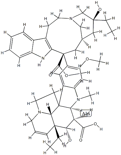 4-O-deacetylvinblastine-3-oic acid Structure