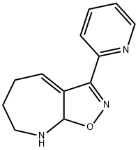 5H-Isoxazolo[5,4-b]azepine,6,7,8,8a-tetrahydro-3-(2-pyridinyl)-(9CI),602269-05-6,结构式