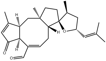 (18R)-14,18-エポキシ-5-オキソオフィオボラ-3,7,19-トリエン-25-アール 化学構造式