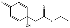 Ethyl (1-hydroxy-4-oxocyclohexa-2,5-dien-1-yl)acetate Struktur