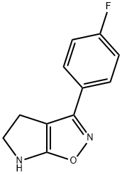 4H-Pyrrolo[3,2-d]isoxazole,3-(4-fluorophenyl)-5,6-dihydro-(9CI) Structure