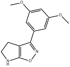 4H-Pyrrolo[3,2-d]isoxazole,3-(3,5-dimethoxyphenyl)-5,6-dihydro-(9CI) Structure
