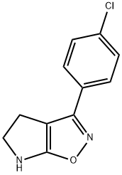 4H-Pyrrolo[3,2-d]isoxazole,3-(4-chlorophenyl)-5,6-dihydro-(9CI) 结构式
